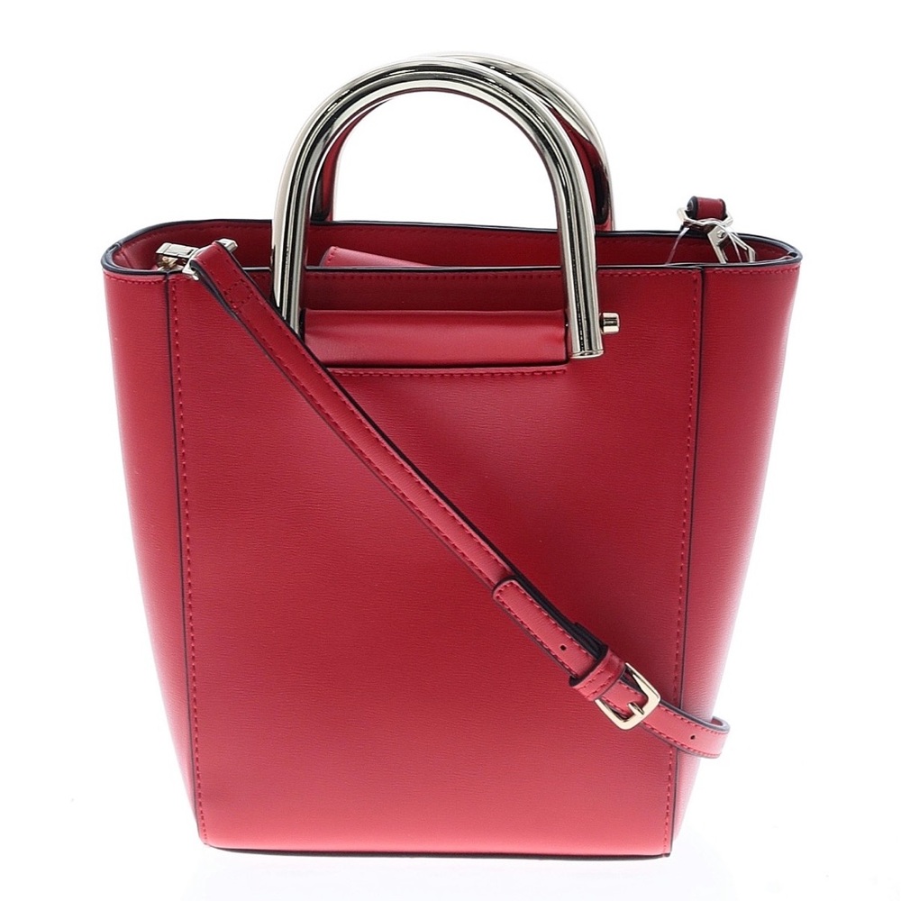 Topshop NWT Red Crossbody Bag with Gold Handles